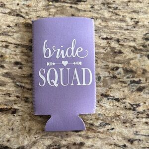 Purple Bride Squad Can Cooler
